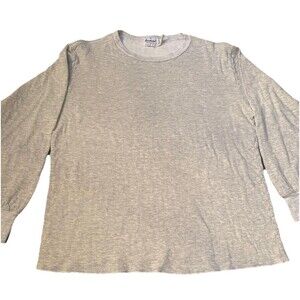 Vtg 90s Duofold 2 Layer Thermal Shirt Mens XL Gray Cotton Wool Made in USA Cozy